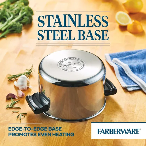 Vista 6 de Farberware Olla clásica de vapor hecha en acero inoxidable, 3 qt.