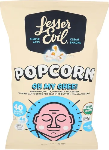 Vista 15 de LesserEvil Palomitas de maíz orgánicas "Avocado-licious", exclusivo de Amazon, calidad premium, mínimamente procesado, sin aceite vegetal, 4.6