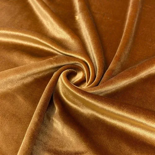 Vista 4 de Valentina Textile Inc La tela de terciopelo elástico mide 58/60 pulgadas de ancho (1 yarda, azul bebé)