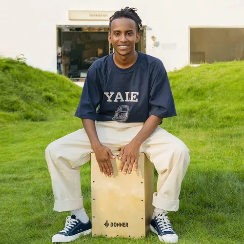 Vista 6 de Donner Cajón de tambor de percusión, instrumento de tamaño completo con cuerdas y estuche, caja de ritmo de madera de abedul, cajón de percusión