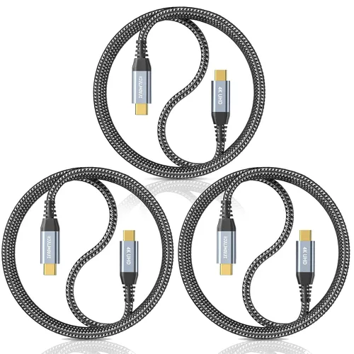 Vista 14 de ZeroneTeck Cable USB C de 6 pulgadas 0.5 pies, Transferencia de Datos de Alta Velocidad 20Gbps Corto, Cable USB C 3.2 Gen 2×2 100W PD de Carga