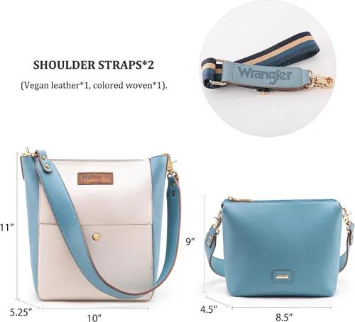 Vista 6 de Wrangler Bolsos de hombro para mujer con correa de guitarra