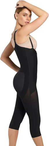 Vista 2 de Leonisa Mid-Calf Sculpting Shapewear for Women with Tummy Control
