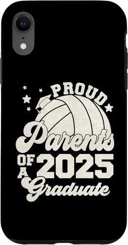 Vista 24 de iPhone 16 Parents of a 2025 Graduate Senior Graduation Volleyball Case