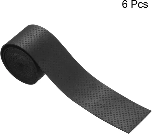 Vista 2 de PATIKIL Cinta de agarre de raqueta de tenis, PU Overgrip Ronda Surco Antideslizante Absorbe el sudor para caña de pescar de bádminton