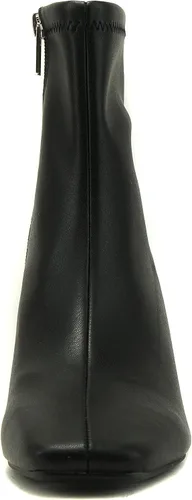 Vista 3 de Delicious ADENA Botines de tacón de bloque con punta cuadrada para mujer, suave y elástico, con cremallera lateral