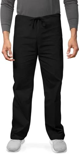 Vista 5 de Adar Uniforms Conjunto de ropa médica unisex universal - Juego de ropa médica unisex con cordón Negro