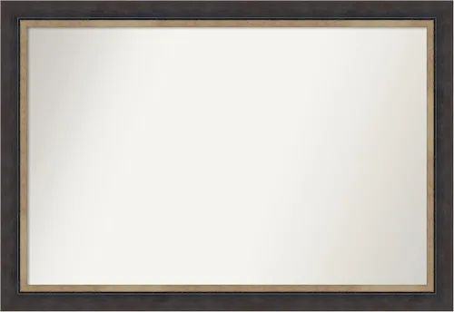 Vista 17 de Amanti Art Espejo personalizado, espejo de baño negro Astor, espejo de pared o espejo de tocador de baño sobre el fregadero (25 x 25 pulgadas)
