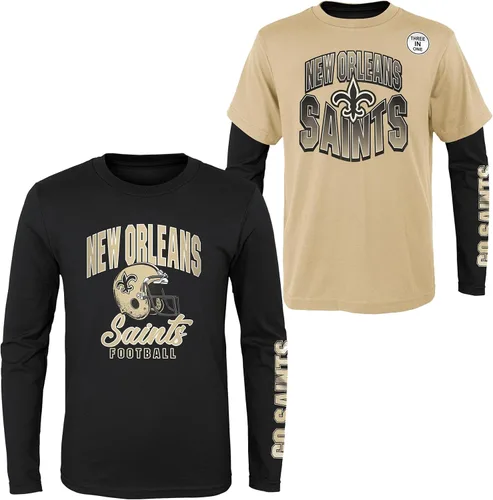 Vista 12 de NFL Conjunto de 3 Camisetas y Camisas de Manga Larga para Niños y Jóvenes 8-20, Colores del Equipo del Día del Juego
