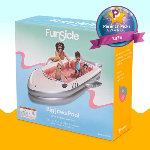 Vista 3 de Funsicle Piscina inflable de mandíbulas grandes de 10 pies de largo
