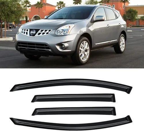 Vista 79 de Protectores de lluvia en canal para Jeep Grand Cherokee L 2021-2026, protectores de visera de ventana, deflector de ventilación, sombra viento humo