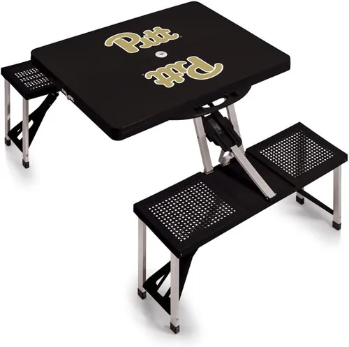 Vista 68 de PICNIC TIME NCAA North Carolina Tar Heels Folding Picnic Table - Camping Table - Outdoor Table with Umbrella Hole
