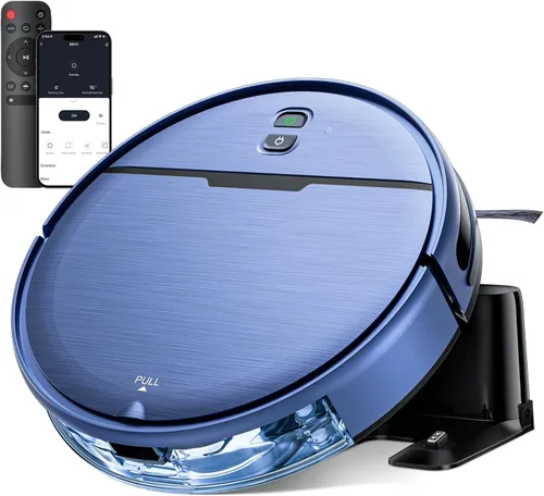 Vista 11 de Robot Vacuum and Mop Combo, 2 in 1 Robot Vacuum Cleaner with WiFi/App, Smart Robotic Vacuums with Strong Suction, Schedule, Self-Charging, Slim