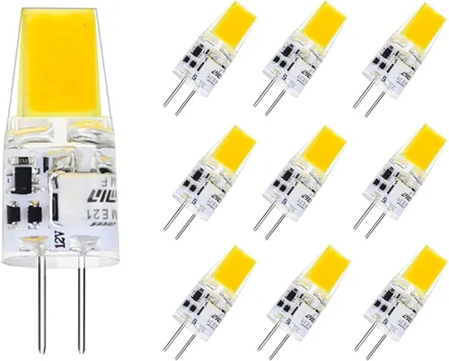 Vista 11 de Bombilla LED G4 regulable de 12 V, 24 V, tipo JC, equivalente a halógeno T3 G4 de 20 a 30 W, 2700 K blanco cálido, base G4 de dos pines, 300 lm