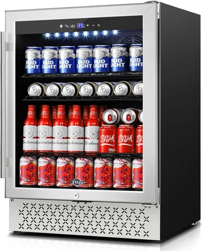 Vista 15 de Tylza Refrigerador de exhibición de encimera Puerta de vidrio doble de 2.7