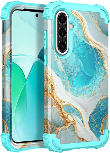 Vista 132 de Hocase Funda para Galaxy A37 5G, protección resistente a prueba de golpes, parachoques de goma de silicona suave+funda protectora híbrida