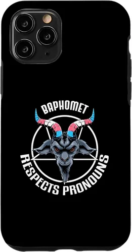 Vista 10 de Funda gótica para iPhone 14 Baphomet Devil