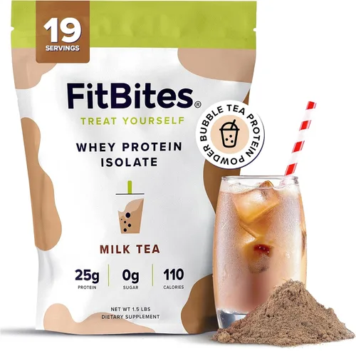 Vista 8 de Proteína en polvo de aislado de suero 100% (Matcha Latte), 5.9g de BCAA, sin gluten, sin azúcar, de rápida absorción y fácil digestión