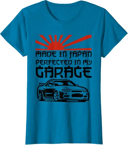 Vista 31 de JDM Japan Motorsport Tuning Car - Camiseta de los años 90, Blanco, S