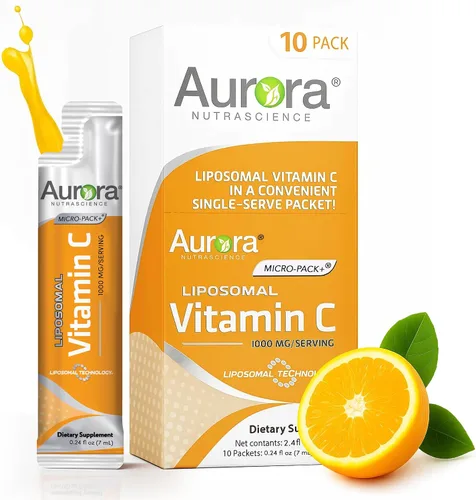 Vista 9 de Aurora Nutrascience - Vitamina C líquida liposomal, suplemento de apoyo inmunológico saludable para adultos, sin azúcar, 3000 mg por porción