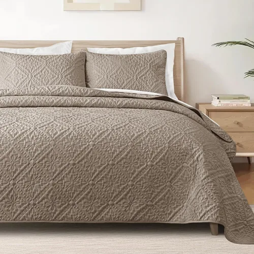 Vista 10 de Exclusivo Mezcla Juego de Edredón Individual, Cubrecamas Ligeras y Suaves con 1 Funda de Almohada, Edredones Modernos de Color Azul Aguamarina