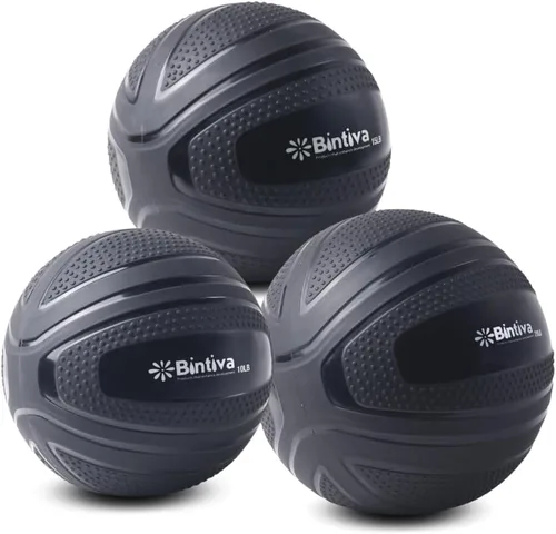 Vista 9 de bintiva Pelota de Golpe sin Rebote - Bola Pesada para Ejercicio con Peso para Rutinas de Entrenamiento y Fitness - Bola de Peso Muerto Medicinal
