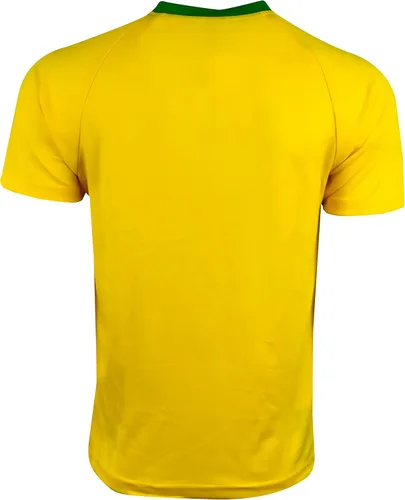 Vista 5 de Icon Sports Camiseta de rendimiento de Brasil para niño, camiseta de fútbol de Brasil, camiseta de manga corta de fútbol de Brasil