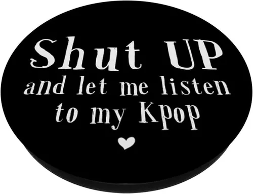 Vista 2 de Kpop Funny Gift K-pop Merch - Soporte para teléfonos y tabletas, Negro