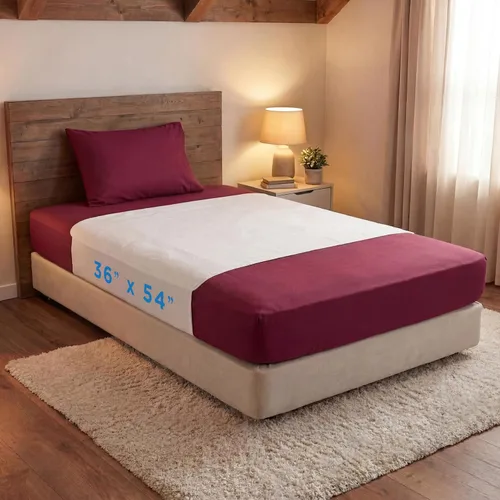 Vista 4 de NOVA Superposición de colchón impermeable reutilizable con capa superior suave 100% algodón, lavable para incontinencia, protector de cama y sábana