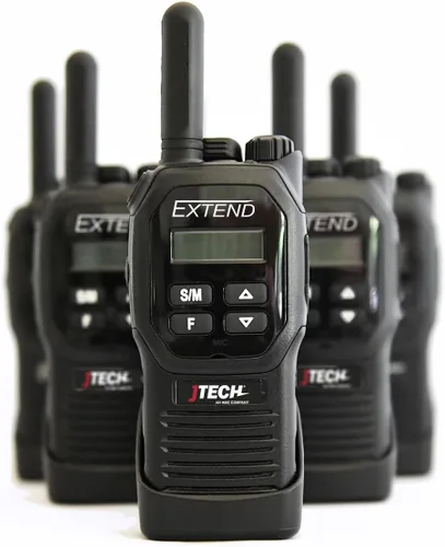 Vista 2 de JTECH Extender la radio bidireccional de 2 canales con cargador y batería