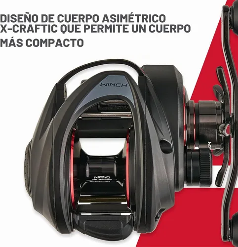 Vista 7 de Abu Garcia Revo Winch - Carrete de pesca de bajo perfil Baitcast