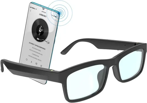 Vista 13 de GS01 Smart Bluetooth Gafas de sol, gafas de sol de audio con altavoz, lente polarizada UV400, música abierta del oído, control táctil