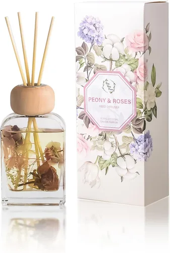 Vista 13 de Juego de difusor de varillas de 3.4 onzas líquidas, difusor de aceite perfumado refrescante con palos, difusor de aroma de baño Earl Grey Woods