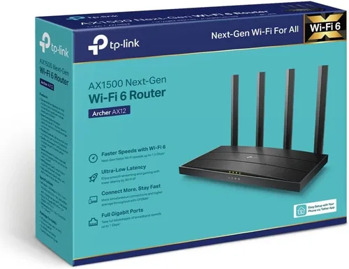 Vista 4 de TP-Link Archer AX12 WiFi6 Router AX1500 1xGb WAN