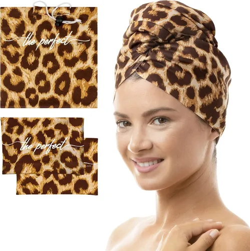Vista 8 de THE PERFECT HAIRCARE Curly Hair Girls Juego de Toallas de Microfibra para Plopping - Envoltorio Anti-encrespamiento Sedoso y Suave para Secar