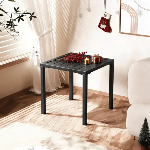 Vista 7 de Crestlive Products Mesa auxiliar de aluminio para exteriores, mesa lateral para silla de piscina, mesa de café pequeña y resistente a la intemperie