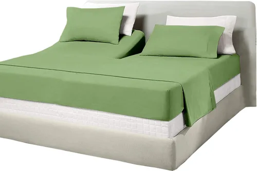 Vista 38 de Juego de sábanas de algodón de 600 hilos tamaño Queen dividido para base de cama ajustable, juego de sábanas de 4 piezas con bolsillo profundo