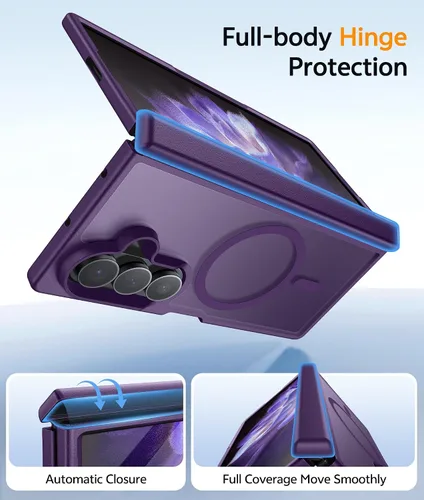 Vista 589 de FNTCASE Funda para Motorola Moto G-Stylus-5G-2025: Funda magnética translúcida mate a prueba de golpes para Moto G Stylus 2026, funda protectora