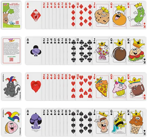Vista 6 de Trend Cartas retro de los años 80 de Enterprises Standard index deck with original 1980s artwork and air-cushion finish for games like poker