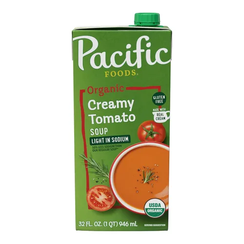Vista 10 de Pacific Foods Sopa Cremosa Orgánica de Tomate, Caja de 32 oz