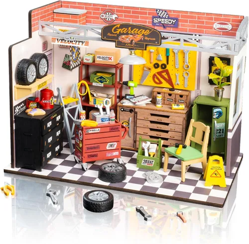 Vista 7 de Rowood Kit de Casa en Miniatura, Kits de Casa de Muñecas en Miniatura de Invernadero DIY para Adultos, Miniaturas de Mayberry Street, Artesanías