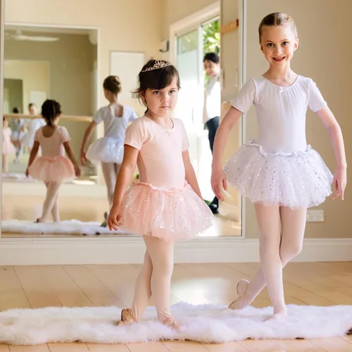 Vista 5 de Dancina Mallas de ballet para niñas pequeñas