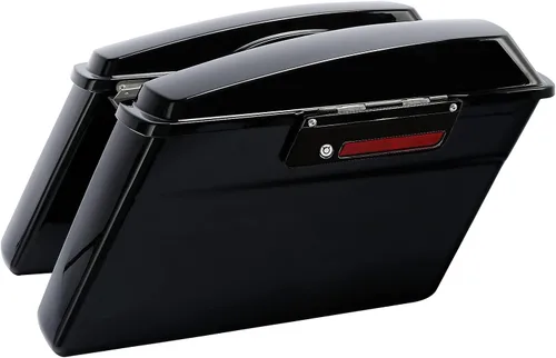 Vista 8 de Green-L Alforjas duras de color negro mate para Harley Touring Road King Street Glide Electra Ultra 2014-2024 Mate negro