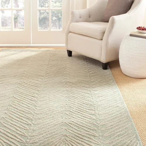 Vista 24 de Martha Stewart x SAFAVIEH - Colección de alfombras de área, alfombra de 2 pies 3 pulgadas x 10 pies, gamuza beige, lana y viscosa hecha a mano
