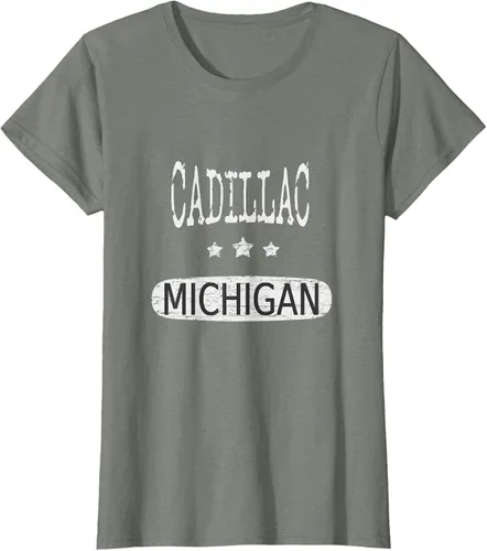 Vista 19 de Vintage Cadillac Michigan Camiseta