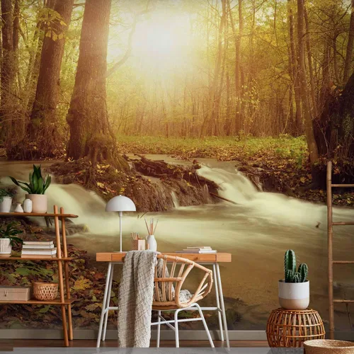 Vista 26 de artgeist Mural de pared premium Bosque púrpura, 79 x 55 pulgadas, papel tapiz no tejido, decoración de pared de vellón, impresión fotográfica