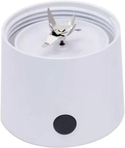 Vista 3 de Licuadora portátil de plástico con tapa de bebida directa Seis cuchillas Juicer personal para batidos y batidos jugo 500ml/17.5oz