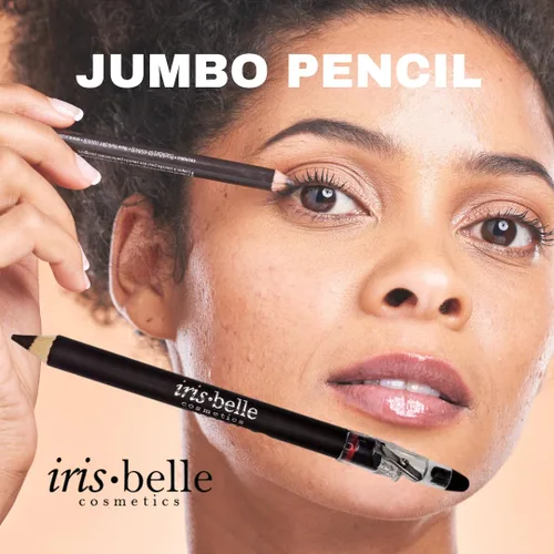 Vista 3 de IRIS.BELLE LÁPIZ JUMBO DE OJOS Y LABIOS IMPERMEABLES CON SACAPUNTAS. LÁPIZ GRUESO DE LARGA DURACIÓN, 2 PIEZAS DE TRATO DE 2 PIEZAS