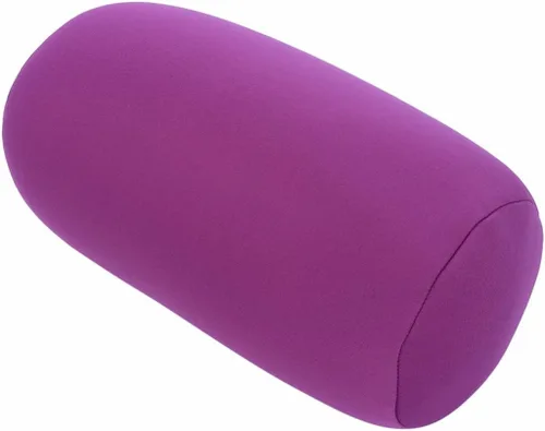 Vista 9 de ECYC Mini rollo almohada conveniente viaje azul almohadas micro talón cojín trasero, 11.8x6.3 in