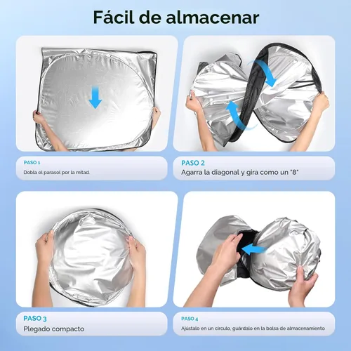 Vista 7 de KUST - Parasol plegable para parabrisas para Ram 1500 2011-2016 2017 2018, accesorio para ventana, protector de visor solar, bloquea los rayos UV